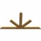 Ekena Millwork Saratoga Rough Sawn Timber Gable Bracket, Western Red Cedar, 96"W x 52"H x 2"D x 6"F, 13/12 Pitch GBW096X52X0206SAR00RWR - alternate 4